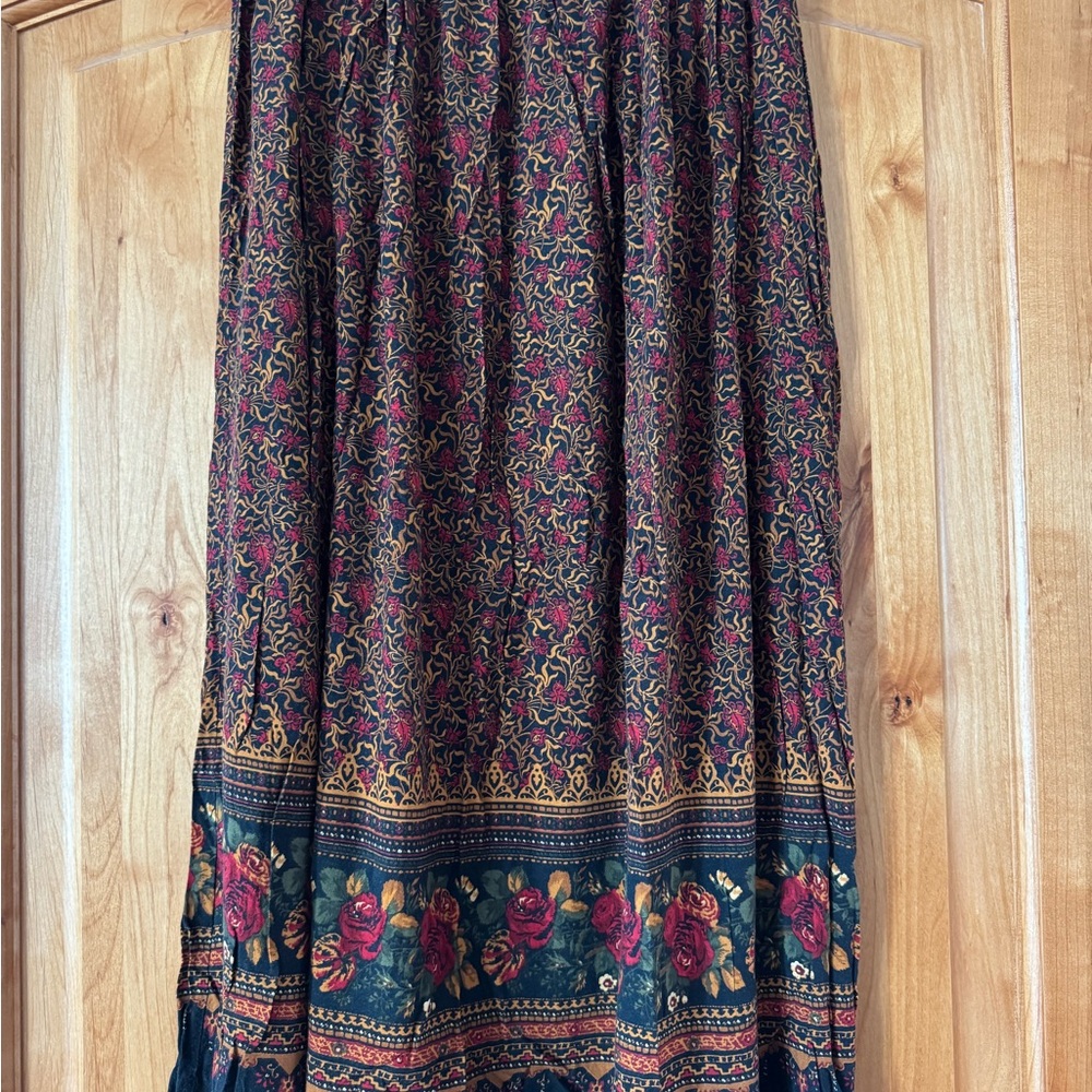 Liz Baker Multicolor Floral Midi Skirt
